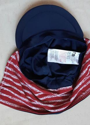 Пляжная кепка панамка с защитой upf 40+  mothercare англия на 3-6 месяцев (47-49см)3 фото