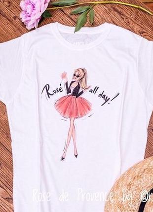 Модная футболка «rose all day»