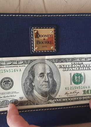 Шикарный большой клатч кожа dooney & bourke 3