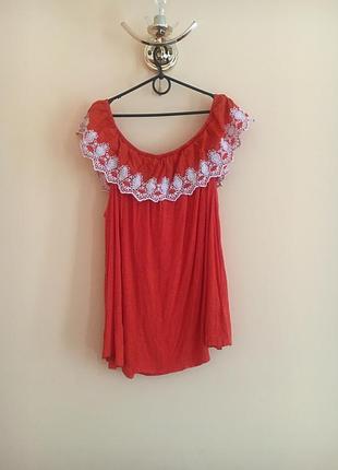 Батал большой размер легкая яркая летняя футболка футболочка блуза блузка блузочка