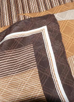Шелковый фактурный платок6 фото