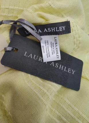 Легкий тонкий шарф, палантин, хустку, laura ashley, laura ashley, жовтий5 фото