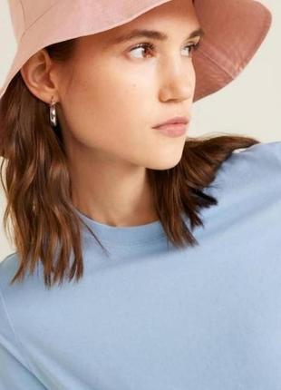 Базова блакитна футболка zara3 фото