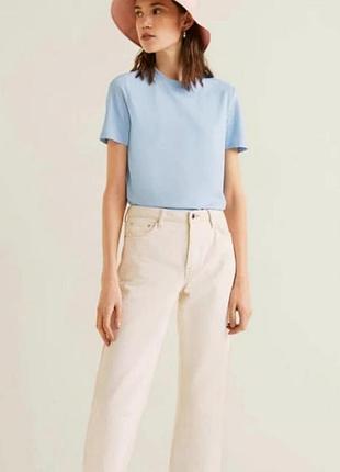 Базова блакитна футболка zara4 фото