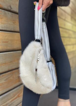 Сумочка женская из натурального меха норки