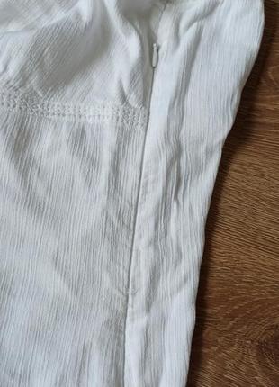 Довгий білий муслін романтичний сарафан в ретро стилі прованс6 фото