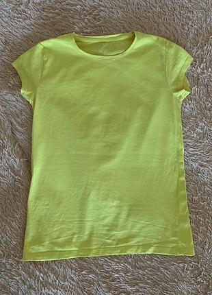 Базовая хлопковая футболка, цвет желтый