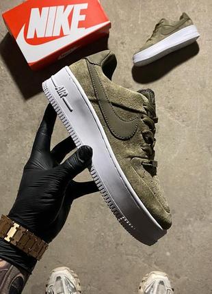 🔥 кросівки nike air force low sage platform green