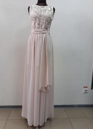 Нарядный комплект, боди и юбка, нарядное, свадебное, длинное платье angel provocation1 фото