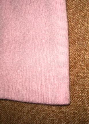 Шапка трикотаж розовая пудра4 фото