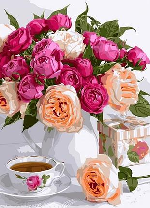 Картина по номерам цветочная нежность ид