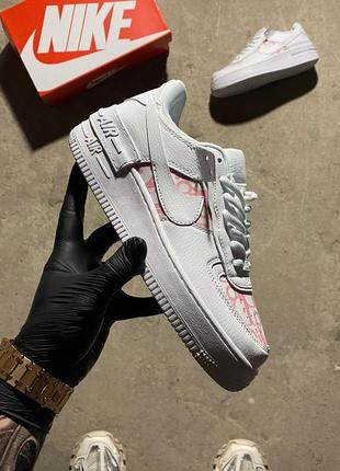 Nike air force 1 shadow x christian dior🆕белые кожаные женские кроссовки найк x диор1 фото