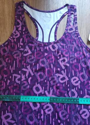 Спортивна майка reebok dynamic logo-print tank top racerback7 фото