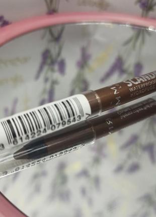 Олівець для очей rimmel scandaleyes waterproof коричневий  источник:2 фото