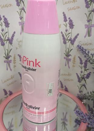 Парфумований дезодорант in pink franck olivier 200ml. жіночий4 фото