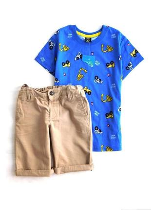 Футболка для хлопчика в принт транспорт від kiki&kiko