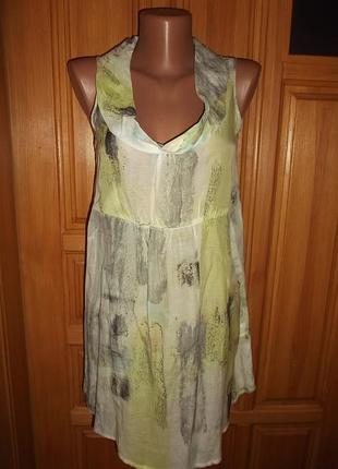 Блуза туника майка удлиненная батист распродажа р. 38- m-l - sandwich_