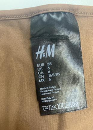 Раздельный женский купальник темна кофейного цвета вот h&m3 фото