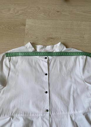 Блузка рубашка zara с удлинённой спинкой9 фото
