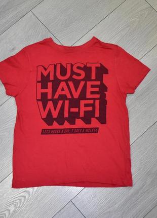 Детская красная футболка на 8-9 лет primark оригинал