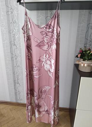 Сукня-комбінація плаття-майка міді білизняний стиль14 16 183 фото