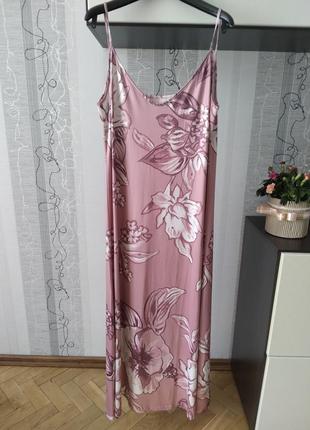 Сукня-комбінація плаття-майка міді білизняний стиль14 16 18