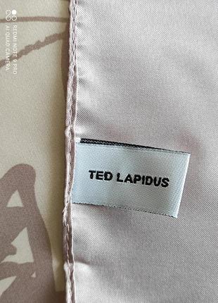 Ted lapidus брендова хустка, 65х65 см.4 фото