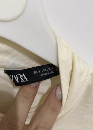 Пудровая блузка  zara 4