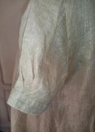 Блузка з льону4 фото