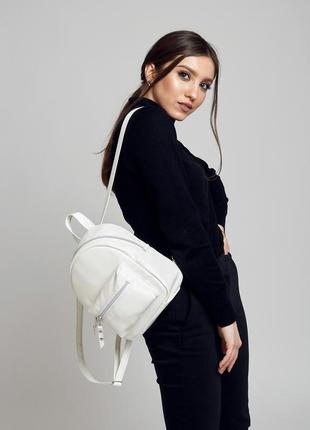 Прочный повседневный женский рюкзак talari - белый10 фото