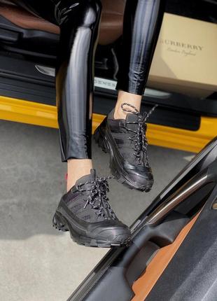 Кроссовки burberry arthur sneakers black 🥰4 фото