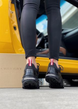 Кроссовки burberry arthur sneakers black 🥰5 фото