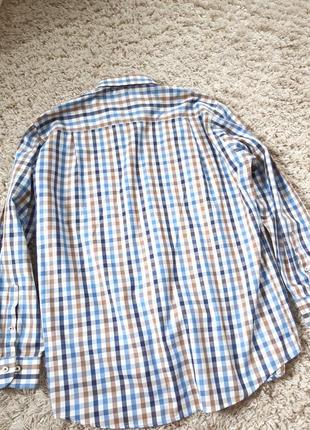 Шикарная мужская рубашка в клетку,sevensigns, p. xl -xxl3 фото
