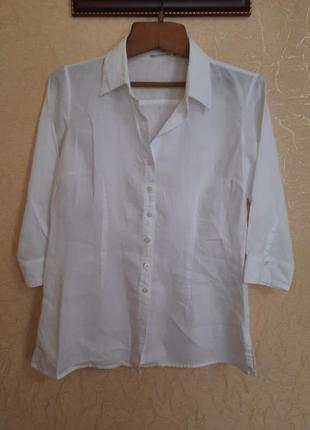 Льняняя базовая рубашка рубаха от m&s10 фото