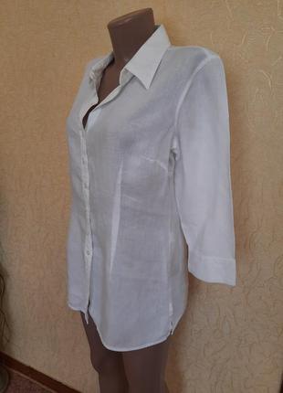 Льняняя базовая рубашка рубаха от m&s2 фото