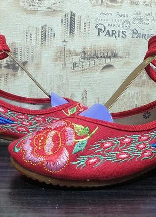 Женские тканевые босоножки мэри джейн