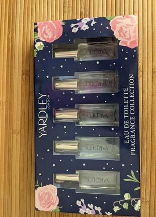 Коллекция миниатюр yardley: english fresia, bluebell, lily of the valley, rose, lavender