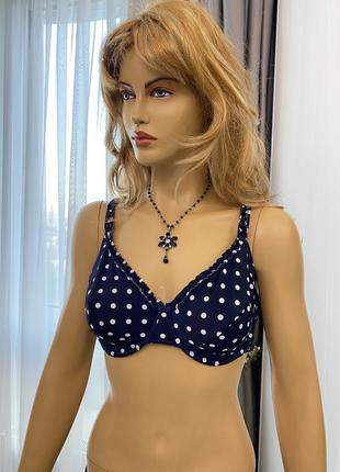 Фирменный бюст, верх от купальника в горох bonprix