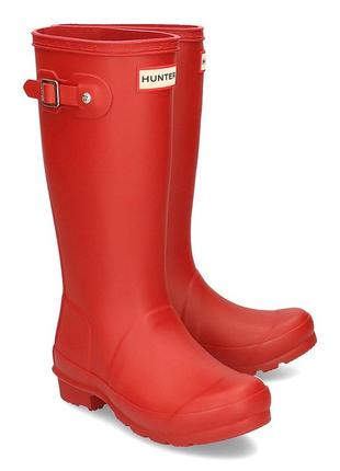 Hunter boots лучшие в мире легендарные резиновые красные сапоги оригинал красные крутые