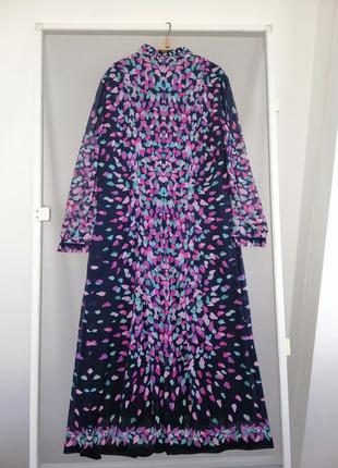 Шикарное дизайнерское платье vintage винтаж tissus j. léonard & cie paris5 фото