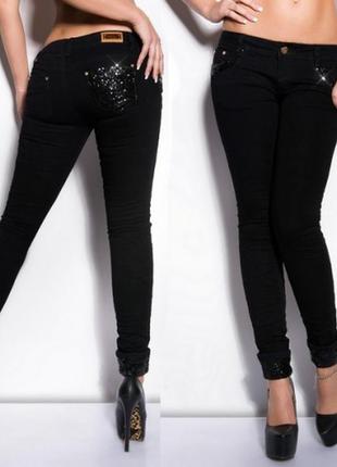 Джинсы от victoria beckham черные штаны брюки1 фото