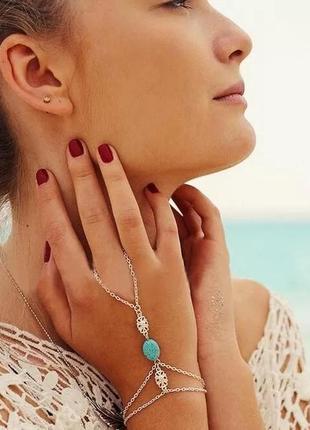 Этно серьги в стиле бохо сережки под бирюзу8 фото