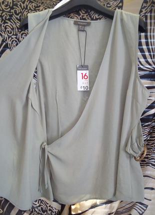 Primark блуза без рукавів на запах3 фото