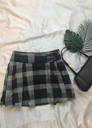 Юбка молодёжная клетка 10 размера