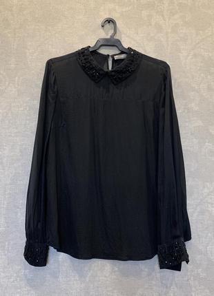 Шовкова блуза 100% шовк бренду hallhuber, розмір m.