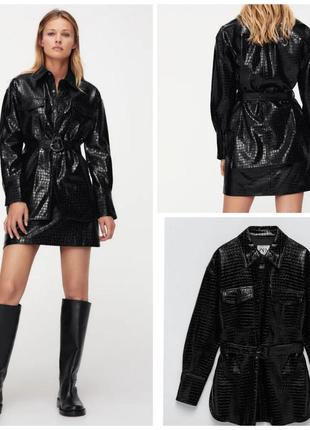 Платье - рубашка из эко-кожи.#коростиши