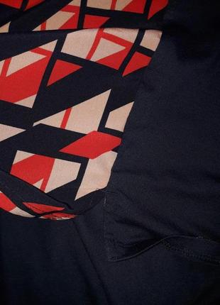 Красивая футболка из комбинированной ткани m&s uk16 новая без бирки4 фото