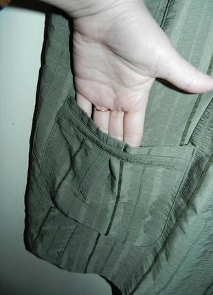 Блузка хакі з кишенями,великий розмір,жакет,батал8 фото