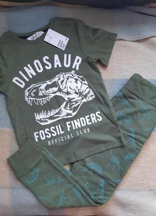 Комплект h&m джогерры / штаны и футболка р. 6-8 (128 см)