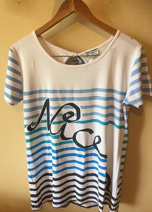 Футболка жіноча з написом ніцца (nice) розмір l (48-50) нова